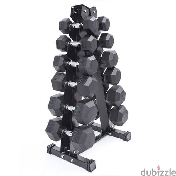 Hexagone Pyramid Dumbbell Rack GEO sport معدات رياضية متنوعة 0