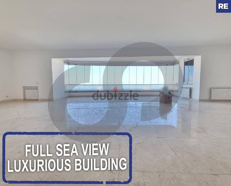 Full Sea View- Luxurious Building -Achrafieh /اشرفيه  REF#RE117291 0