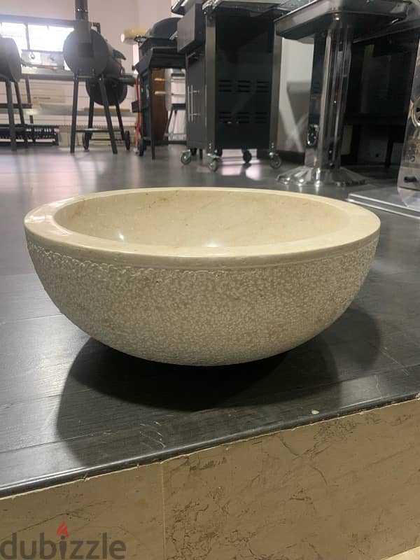 round marbel bathroom sink 2