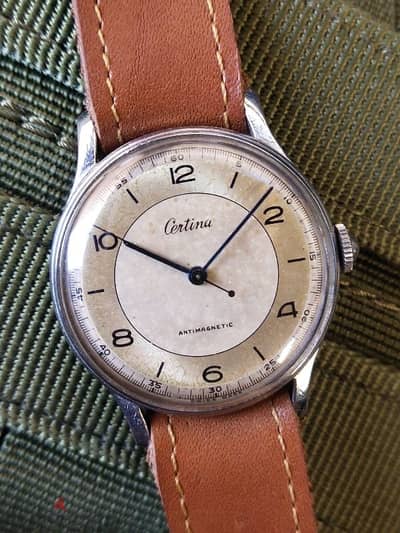 British Military Certina with Original  Dial  jumbo size Manual 36mm