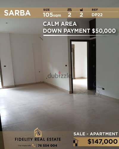 Apartment for sale in Sarba DP22 شقة للبيع في صربا