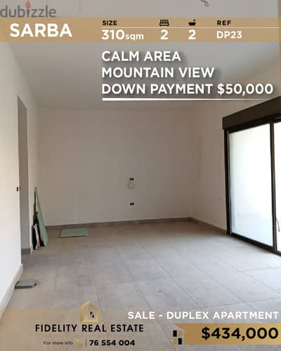 Duplex for sale in Sarba DP23 دوبلكس للبيع في صربا