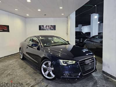 2015 Audi A5 1.8T Coupe Blue/Brown Leather Company Source Like New!