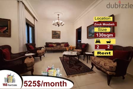 Zouk Mosbeh 130m2 | Rent | Well Maintained | Calm Street | EL |