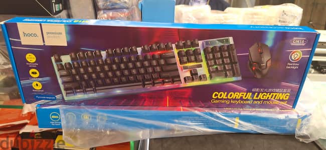 Hoco keyboard gm18 gaming keyboard and mouse set original & new offer