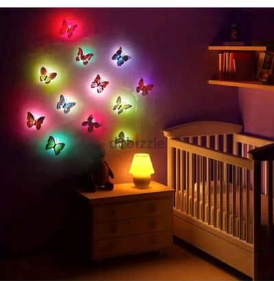 butterflies stickers lamps