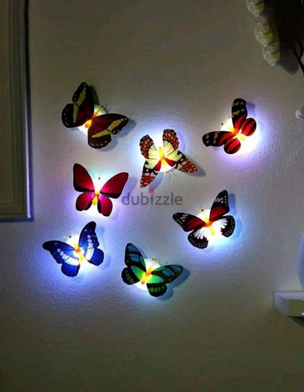 butterflies stickers lamps 2