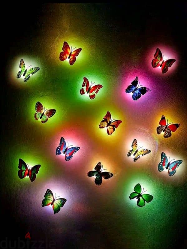 butterflies stickers lamps 3