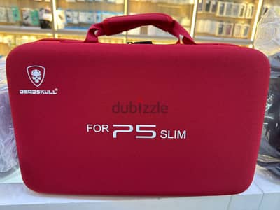 Deadskull bag for ps5 slim red