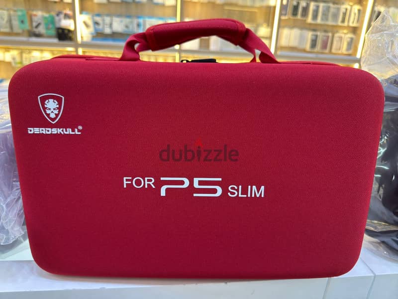 Deadskull bag for ps5 slim red 0