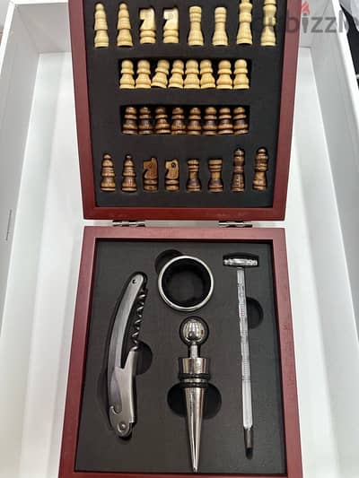 Wine opener and Chess Set