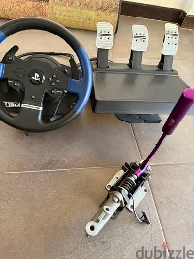 Thrustmaster 150 wheels and paddles and E hand brake