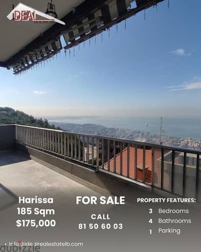 185 SQM Apartment in Harissa fully furnished for sale REF#CC2070