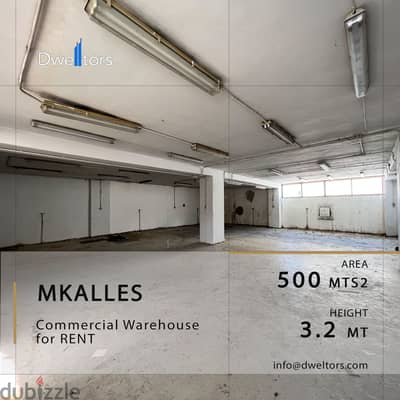 Warehouse for rent in MKALLES - 500 MT2 - 3.2 M Height