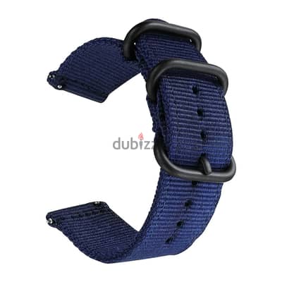 Watch Strap 18mm Dark Blue Fabric