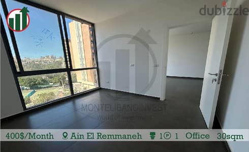 BRAND NEW OFFICE FOR RENT IN AIN EL REMMANEH!!