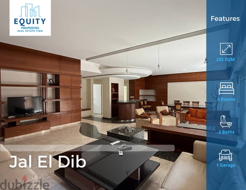 235 SQM Apartment For Sale In Jal El Dib شقة للبيع #FR140996 0