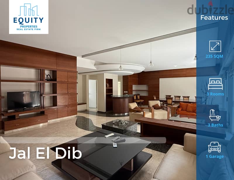 Furnished 235 SQM Apartment For Sale In Jal El Dibشقة للإيجار#FR141096 0