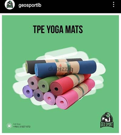 TPE Yoga Mats GEO sport معدات رياضية متنوعة