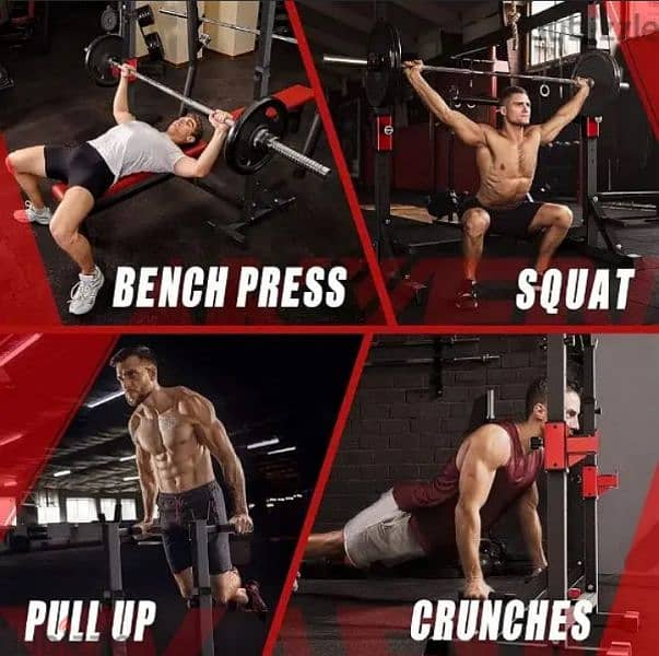 Squat Rack Bench Press 1