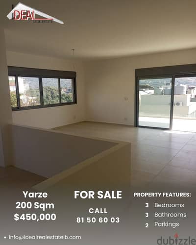 200 sqm Apartment for sale in  Yarzeh Baabda REF#SSH254