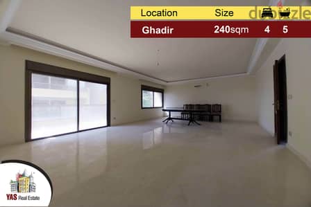 Ghadir 240m2 | Luxury | Brand New | Calm Area | Open View | YV/EH |