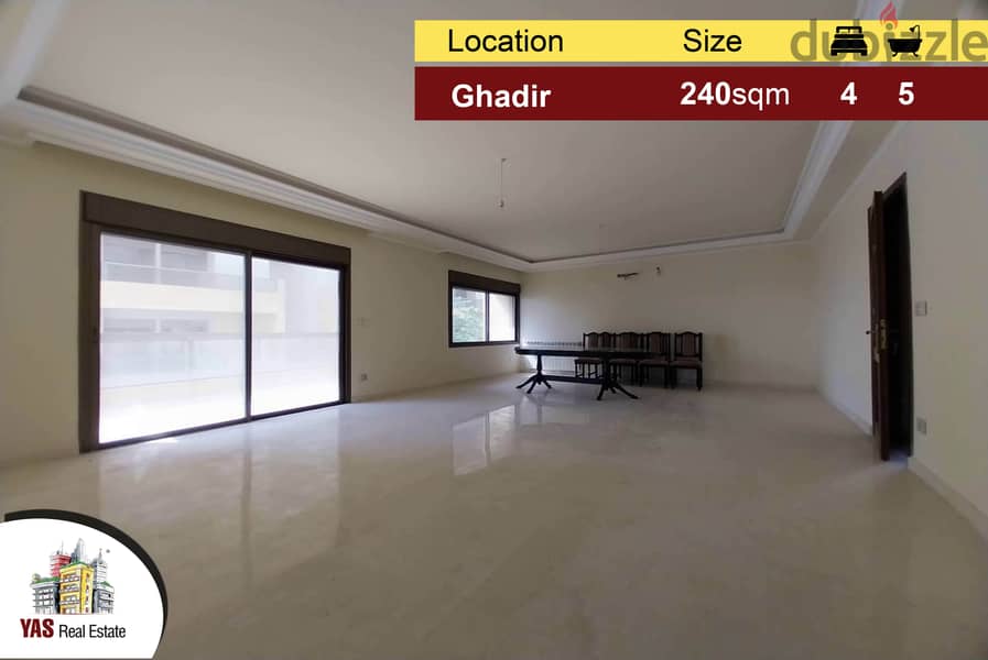 Ghadir 240m2 | Luxury | Brand New | Calm Area | Open View | YV/EH | 0