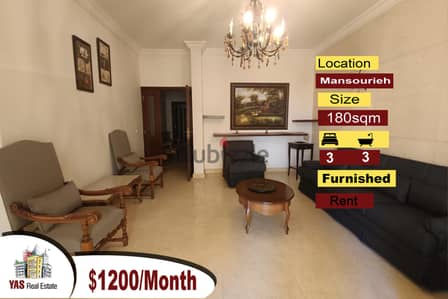 Mansourieh 180sqm | High End| Furnished | Rent | AA|