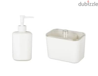 Livarno Home Bathroom Set Soap Dispenser & Storage box with Lid