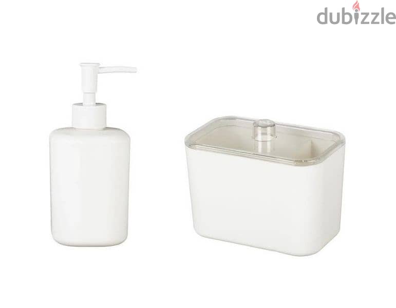 Livarno Home Bathroom Set Soap Dispenser & Storage box with Lid 0