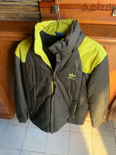 adidas skiing jacket size medium fit large