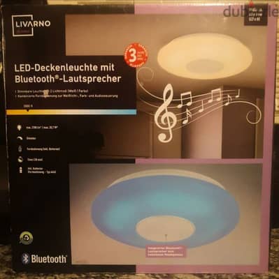 LIVARNO LED ceiling light with Bluetooth speaker