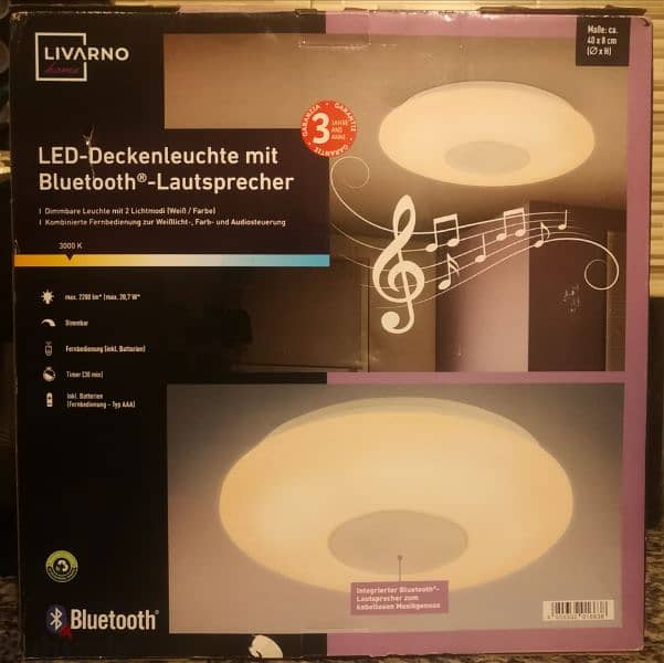 LIVARNO LED ceiling light with Bluetooth speaker 1