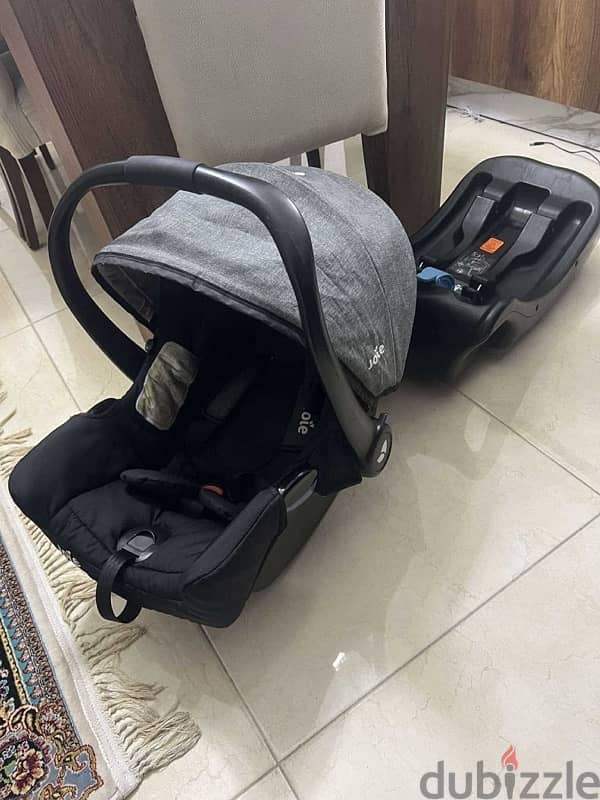 joie stroller with carseat and base عرباية 2