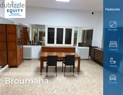 300 SQM Apartment For Sale In Broumana شقة للبيع #FK141590