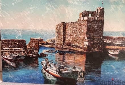 Beautiful Reproduction  Painting of Byblos  by Andre Kalfayan