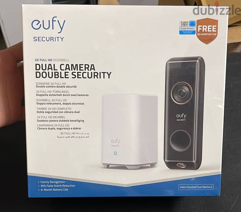 Eufy 2k Full Hd Doorbell Dual Camera Double Security original & best p 0