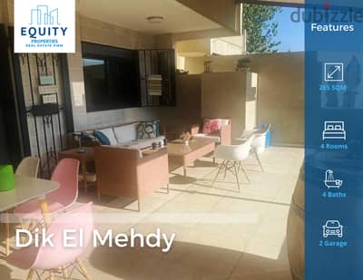 265 SQM Apartment With 130 Terrace For Sale In Dik EL Mehdy #CK142230