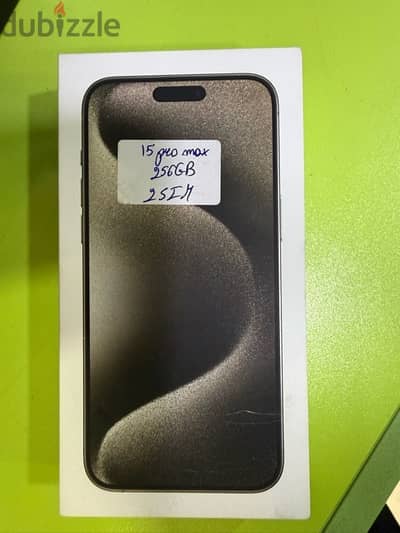 Iphone 15 pro max 256gb 2 sim Natural