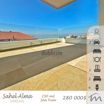 Sahel Alma | 250m² 3 Master Bedrooms | Panoramic View | Huge Balcony