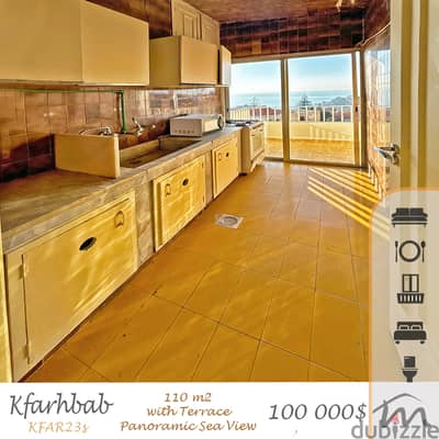 Kfarehbeb | 110m² Chalet with a Terrace | Perfect Airbnb Investment