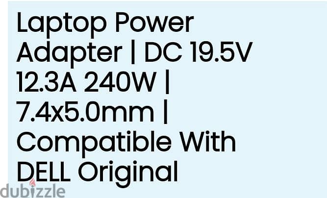 Power adapter for laptop _ Dell charger 3