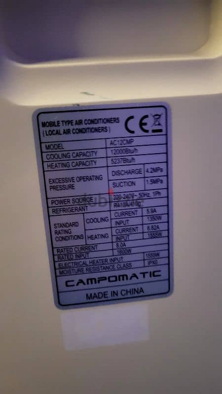 Campomatic Portable AC 4