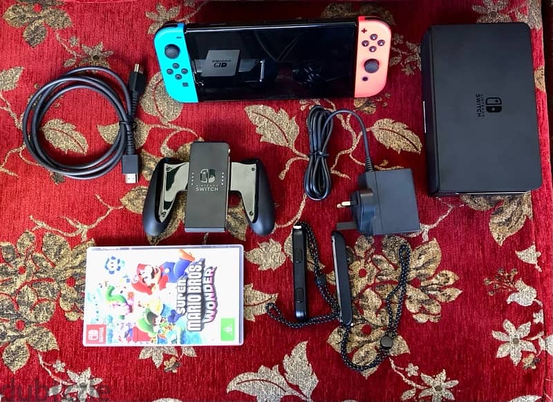 Nintendo Switch Oled + Bag + Game 1