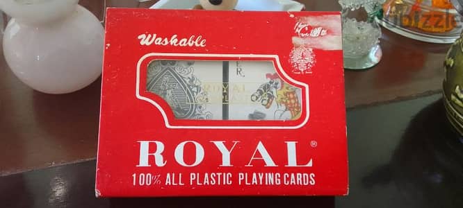 Vintage plastic playing cards still new not used.