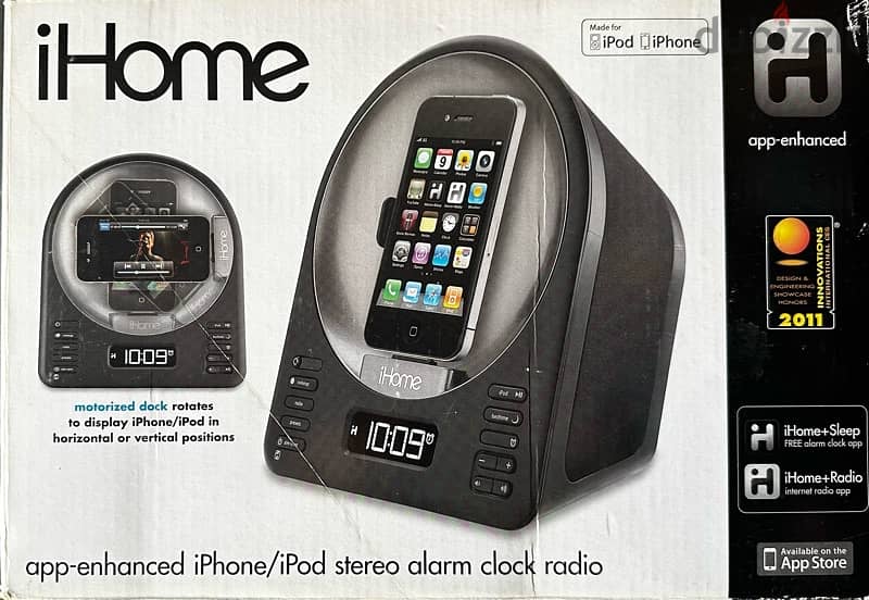 iHome App-enhanced Alarm Clock FM Radio Stereo Speaker System 3