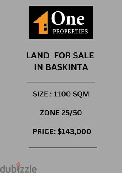 LAND FOR SALE IN BASKINTA