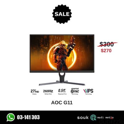 AOC G11 Gaming Monitor - 260hz - 27inch