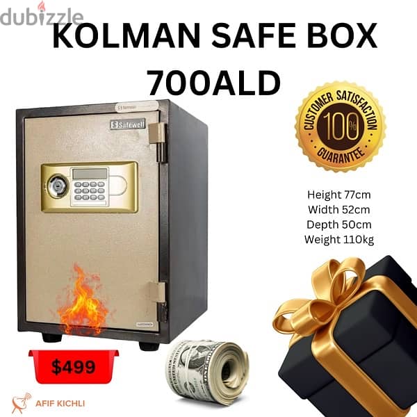 Kolman Safe Box all Sizes خزنات حديد جميع المقاسات 13