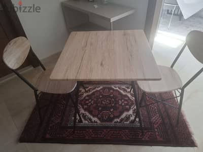 Table and 2 chairs set